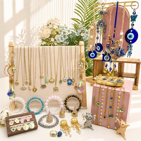 51pcs Evil Eye Jewelry Starter Pack