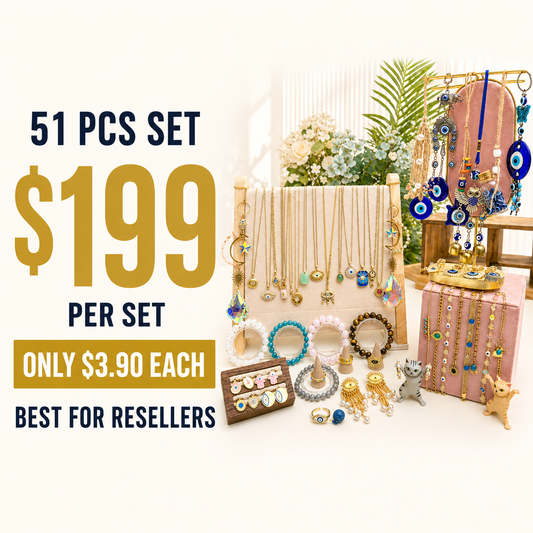 51pcs Evil Eye Jewelry Starter Pack