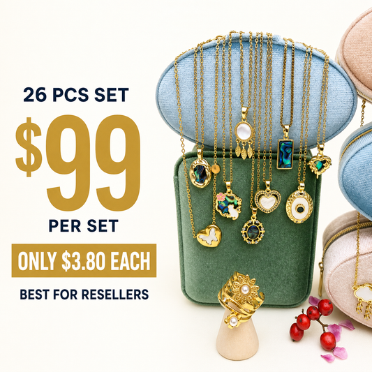 26PCS Trendy Jewelry Bundle